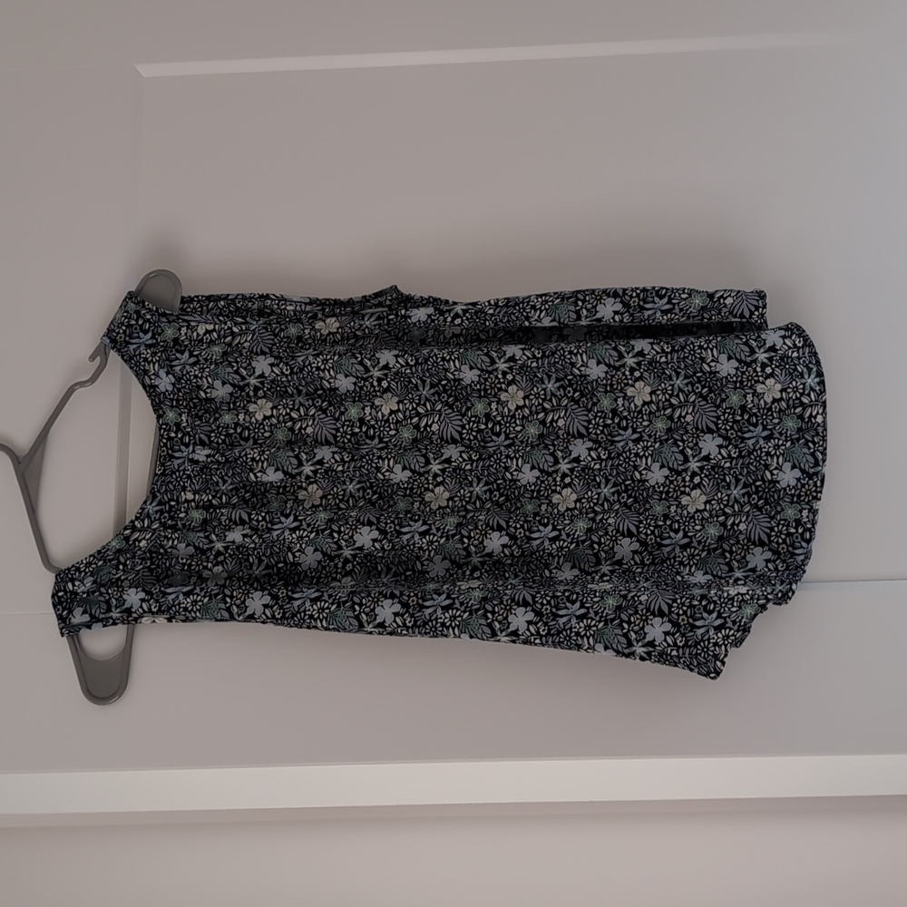 LOFT Mixed Media Floral Blouse